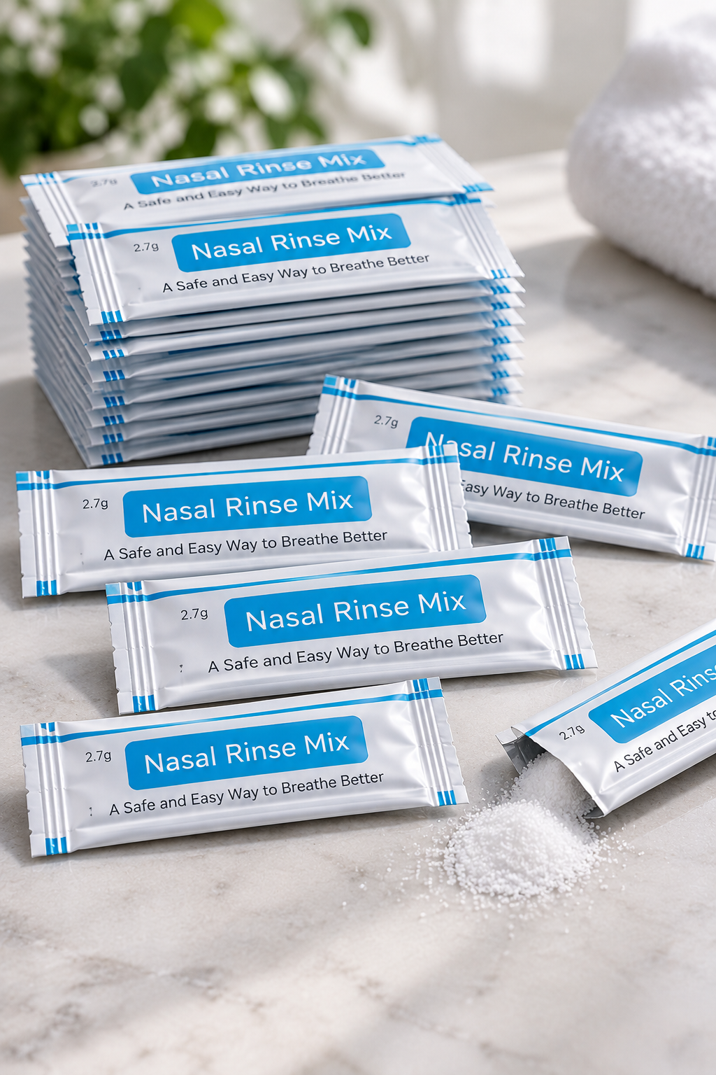 Nasal Rinse Mix™ – 60 Saline Packets